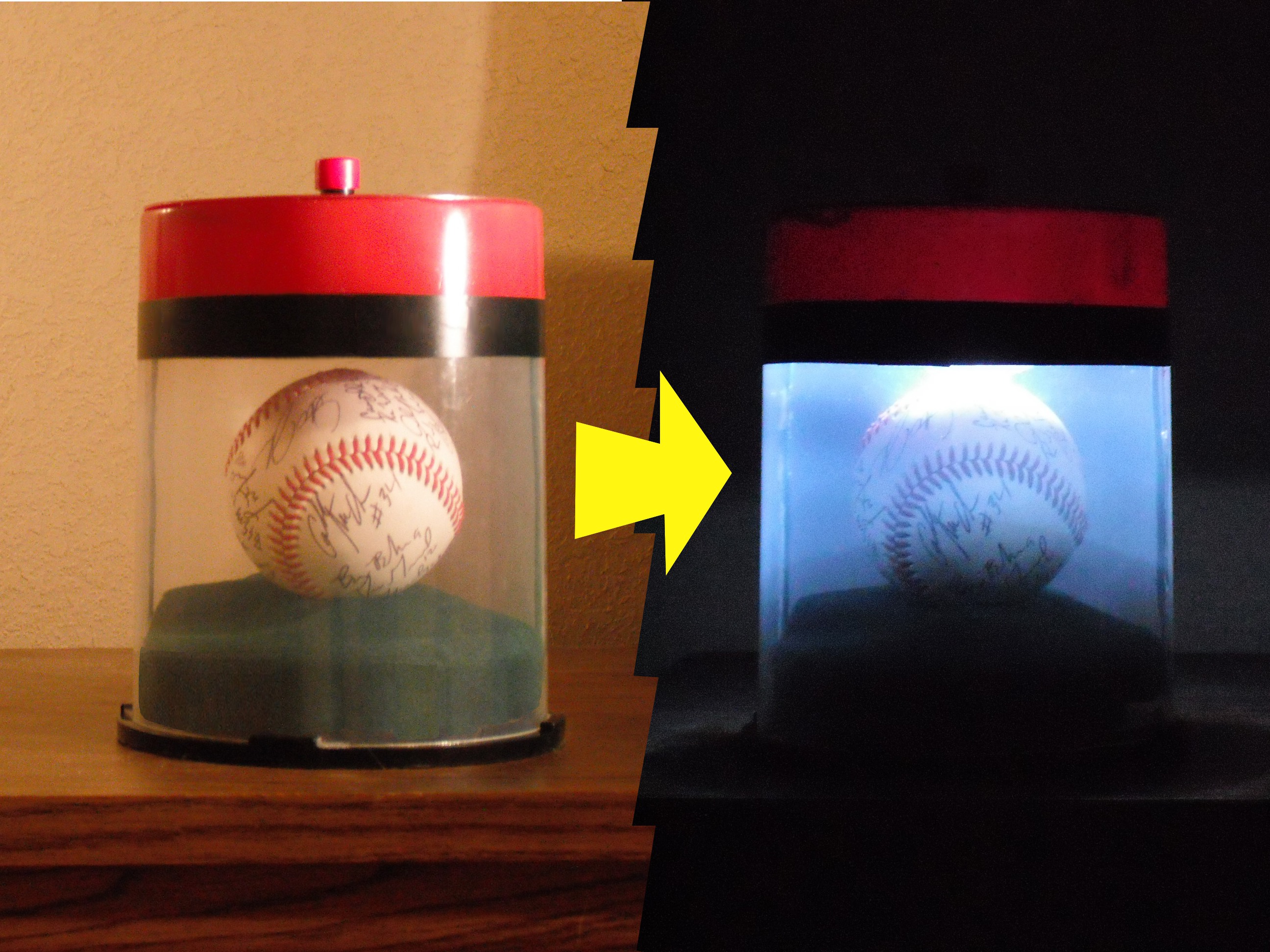 Lighted Memorabilia Display