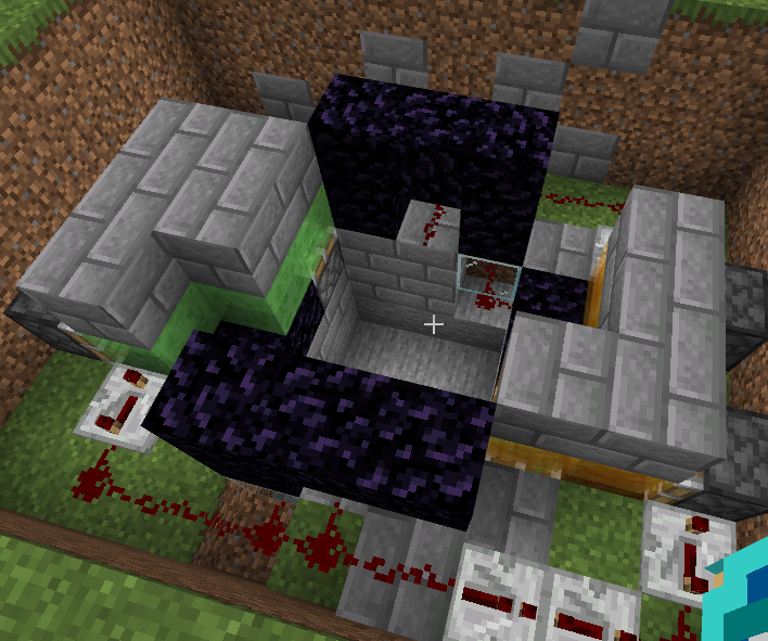 How to Make a 3x3 Trapdoor in the Ground in Minecraft Bedrock