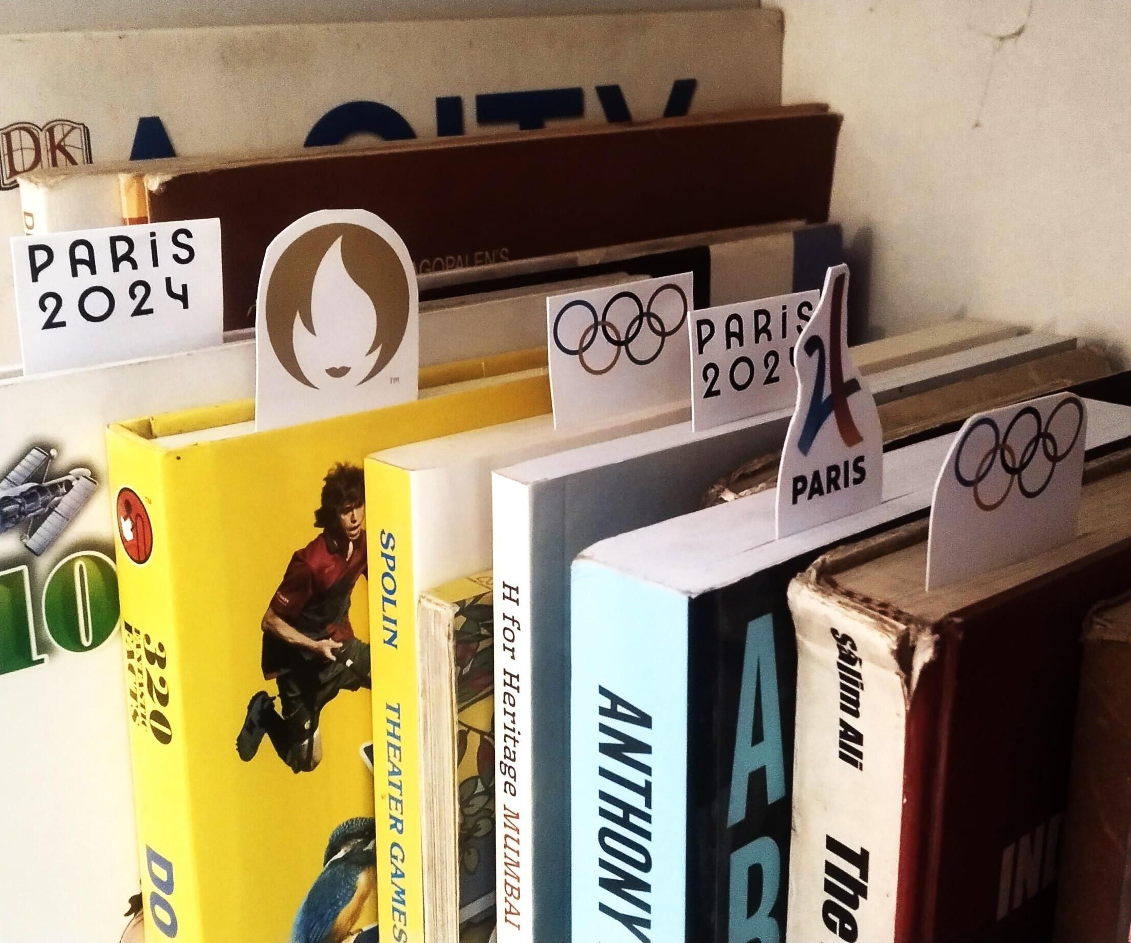 Paris Olympics Themed Magnetic Bookmarks