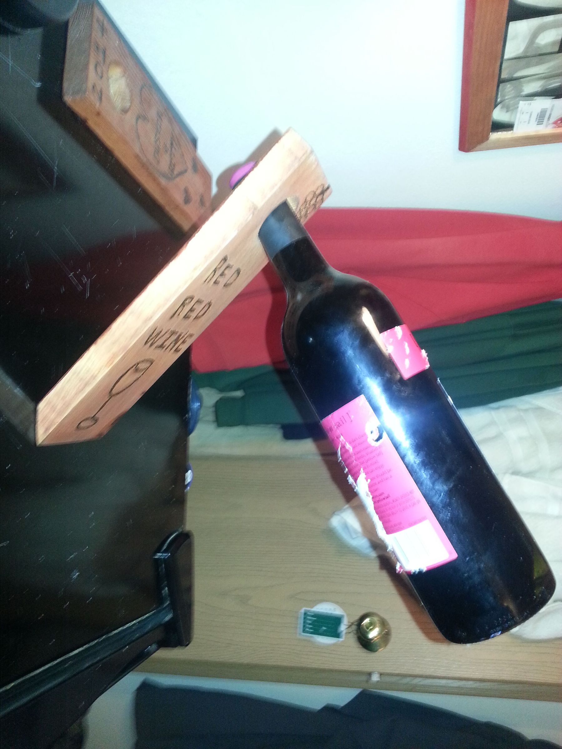 Floating Wine Bottle Holder 3 Steps Instructables