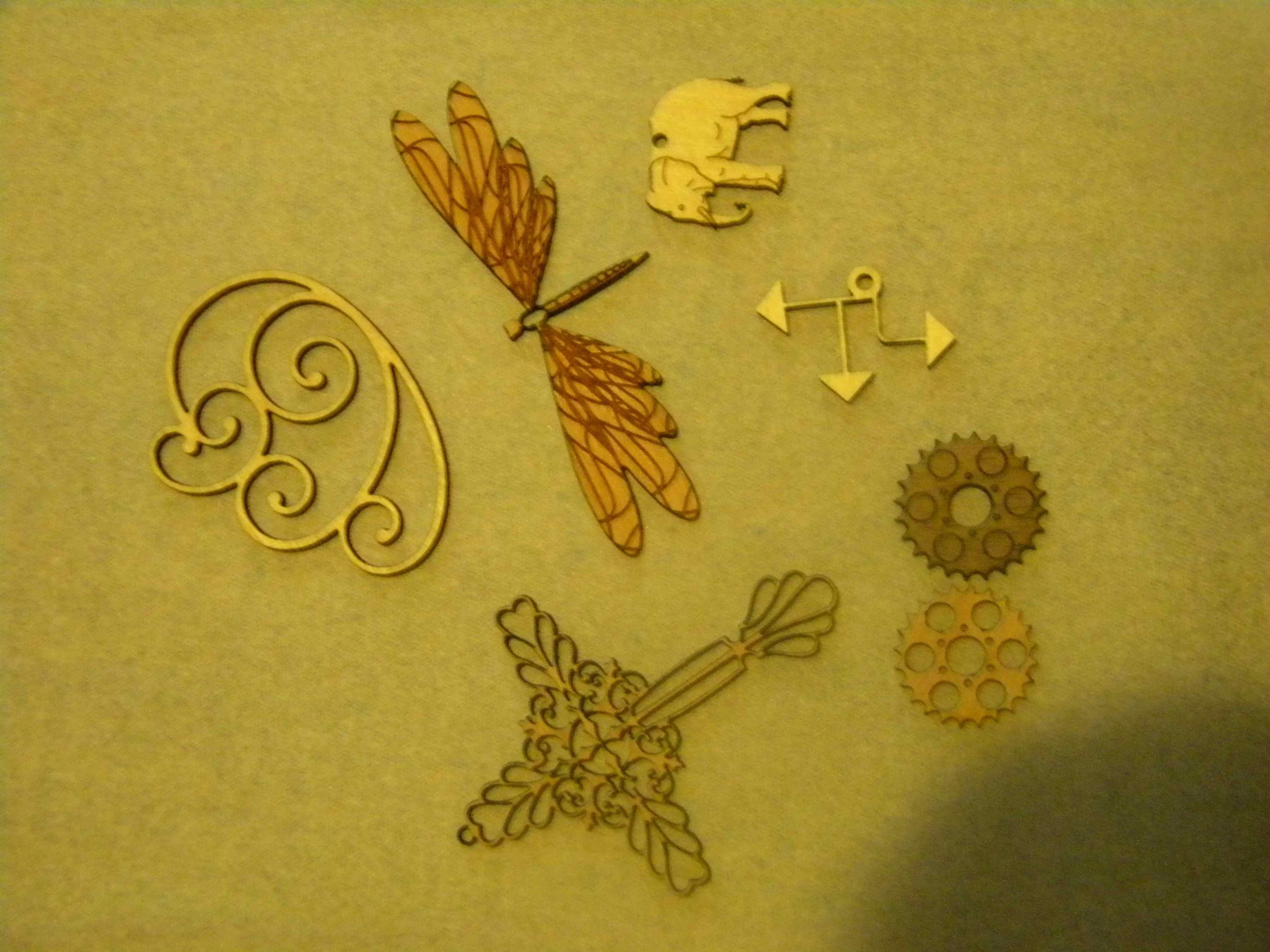 Wooden Jewelry Parts and Trinkets