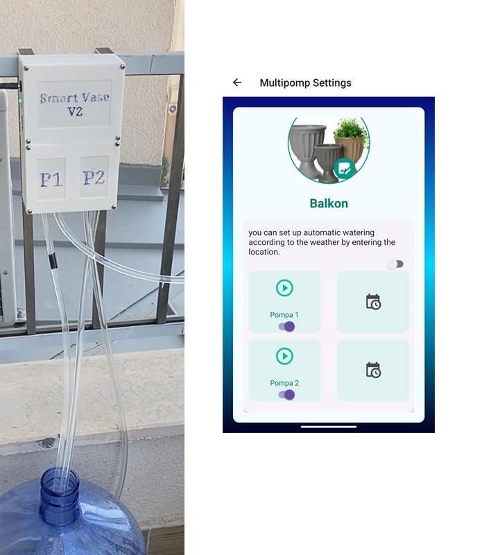 Android Phone Controlled 2 Pomp Smart Plant Water System