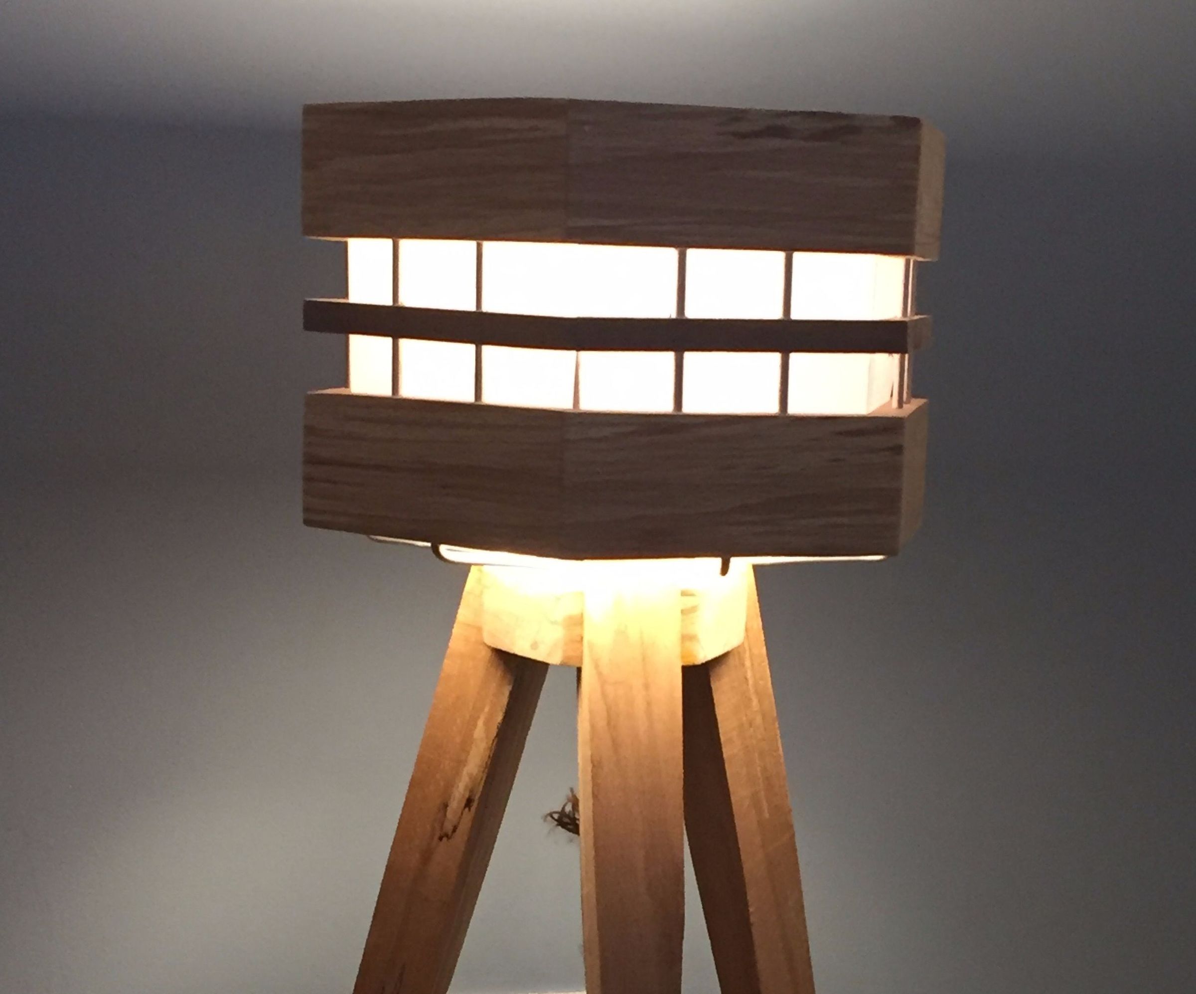 Spalted Beech Table Lamp