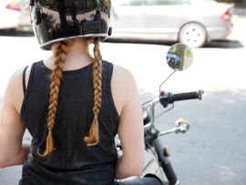 bike helmet ponytail-compatible Psc Pigtail Ponytail Bicycle Braids Hair Tails for Any Helmets Decorations Cup Reusable : Sports & Outdoors and will not fade or peel Helmet Pigtail Helmet Ponytail Helmet