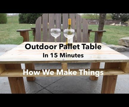 Outdoor Pallet Table in 15 Minutes