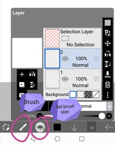 Set the Brush and Brush Size