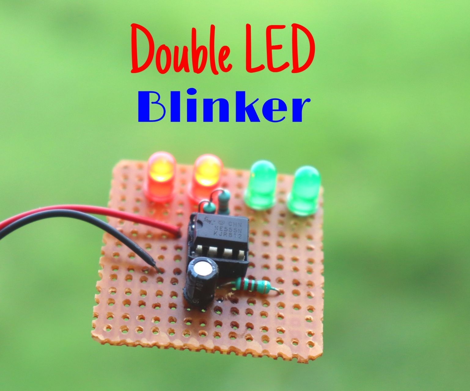 How to Make Double LED Blinker Circuit on PCB