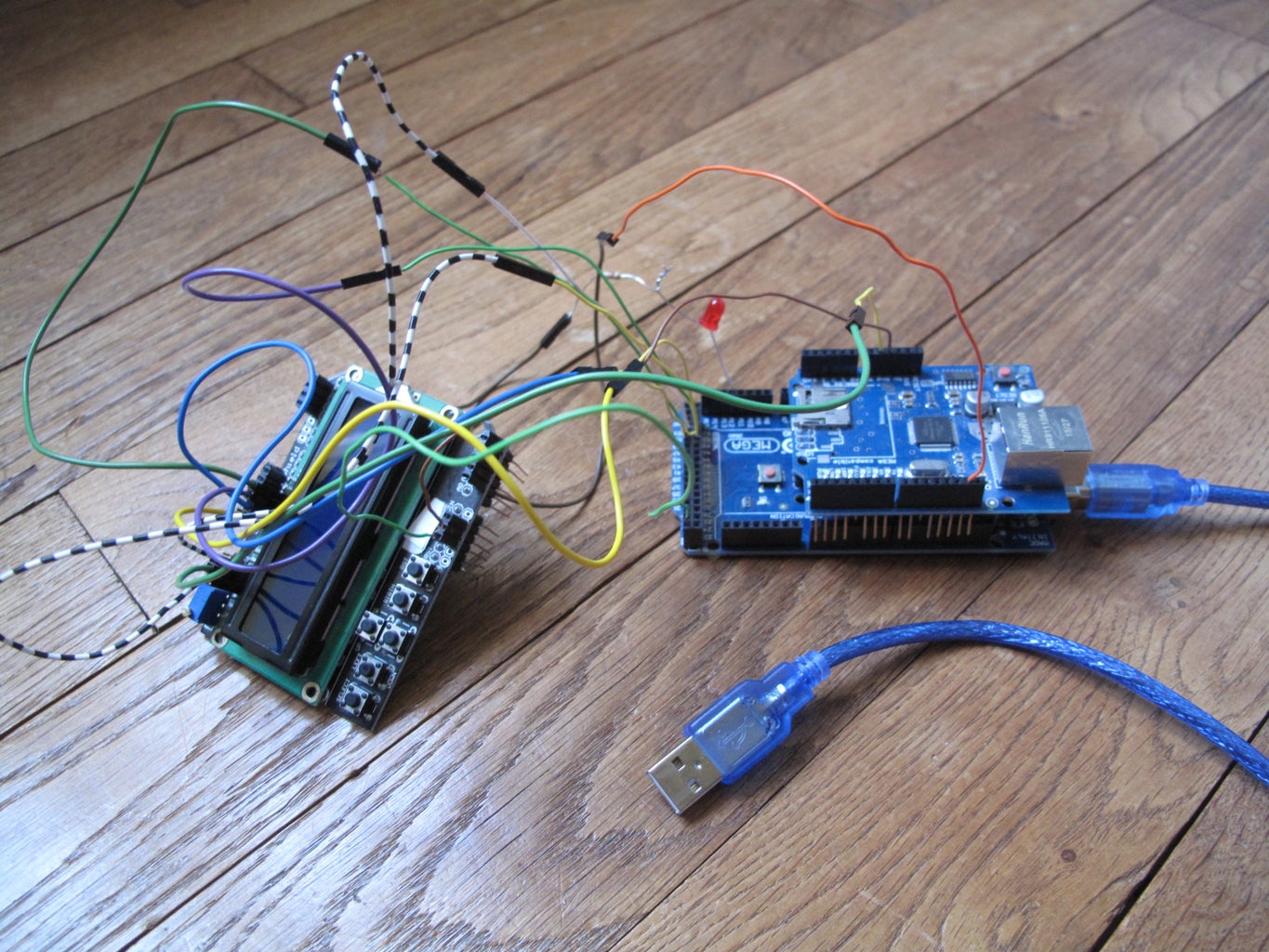 The Mega 2560 Board Schematic With All the Connections