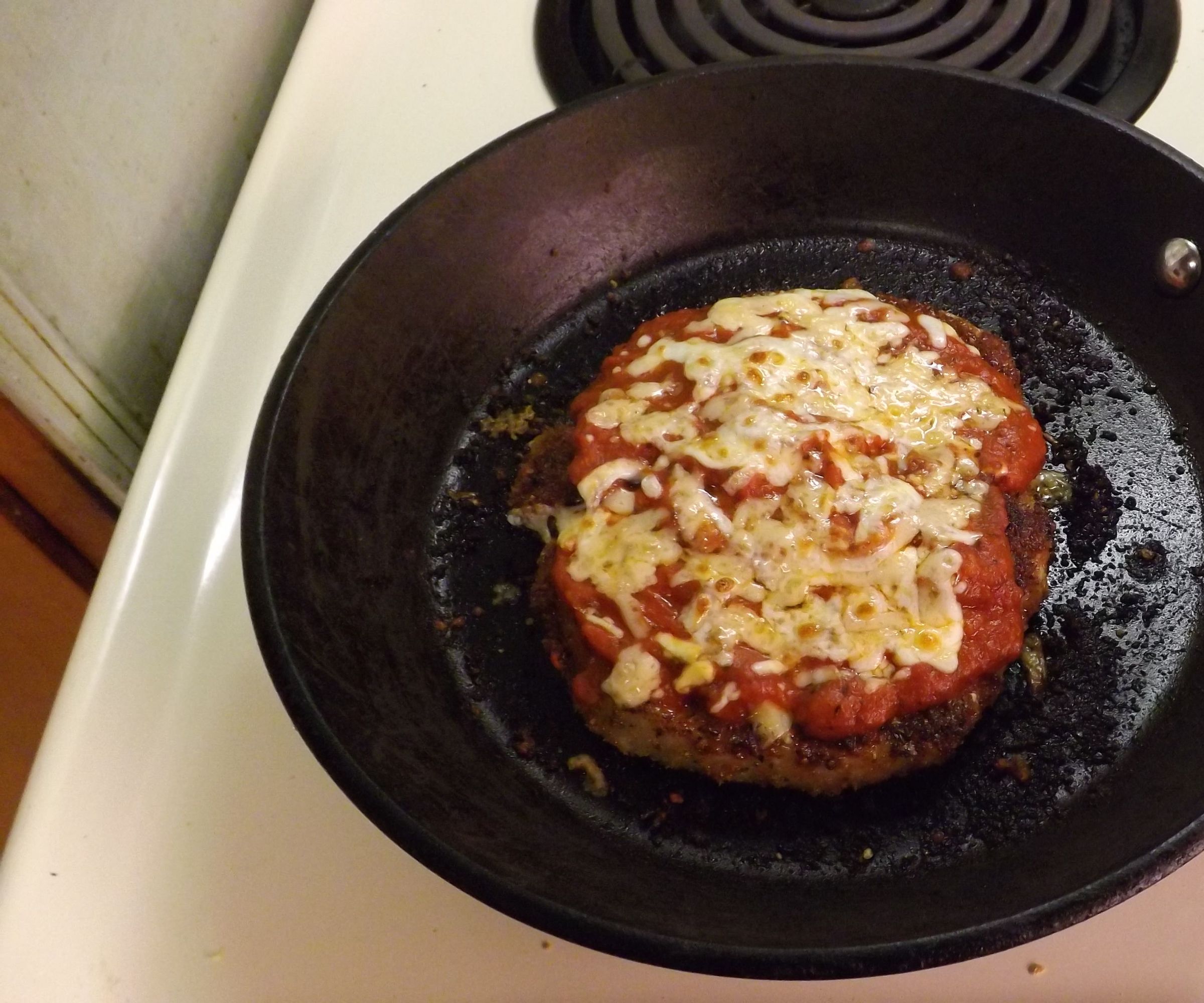 PAN ROASTED PORK CUTLET MOZZARELLA (made Without Eggs)