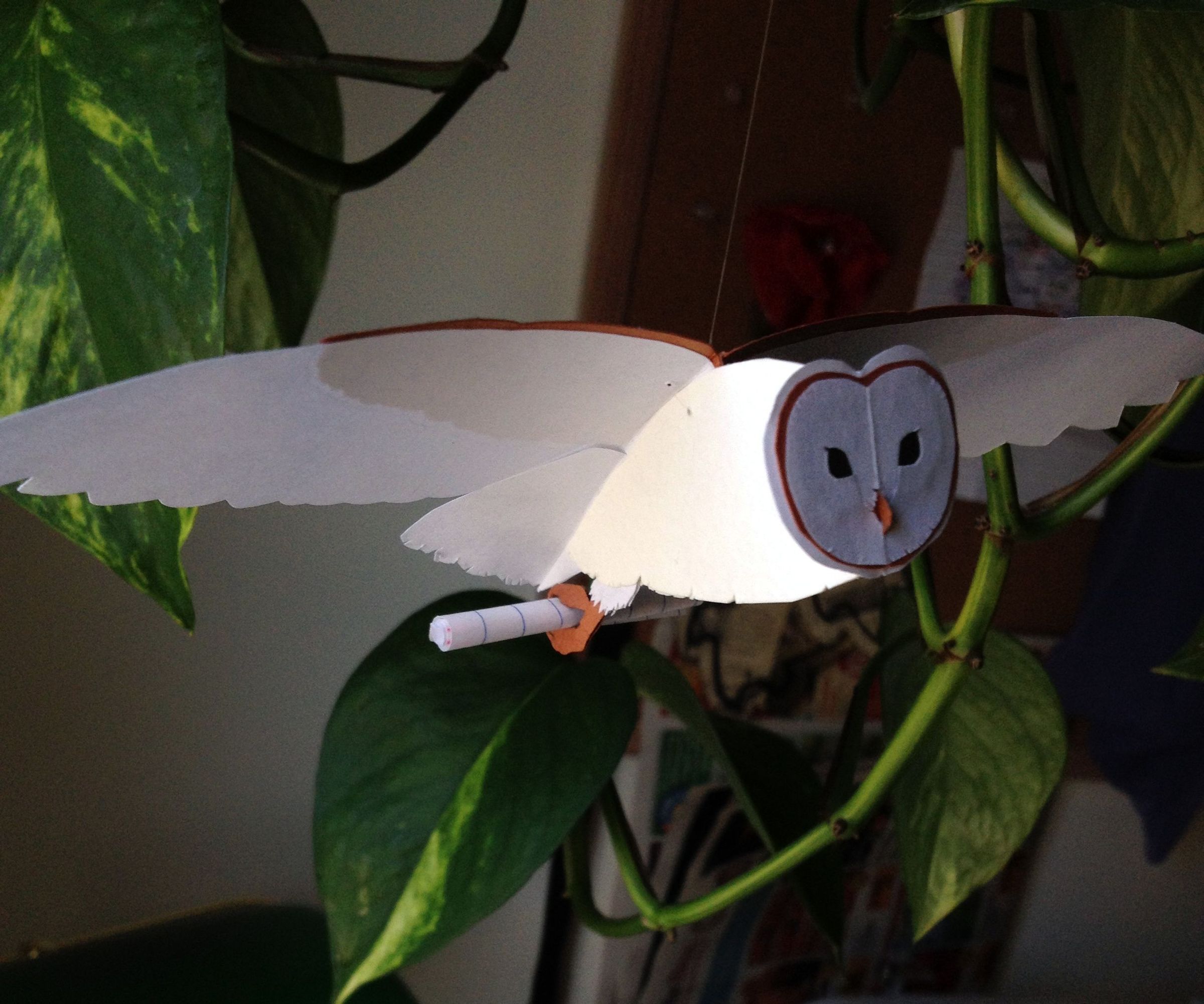 Paper Mobile: Flying Barn Owl