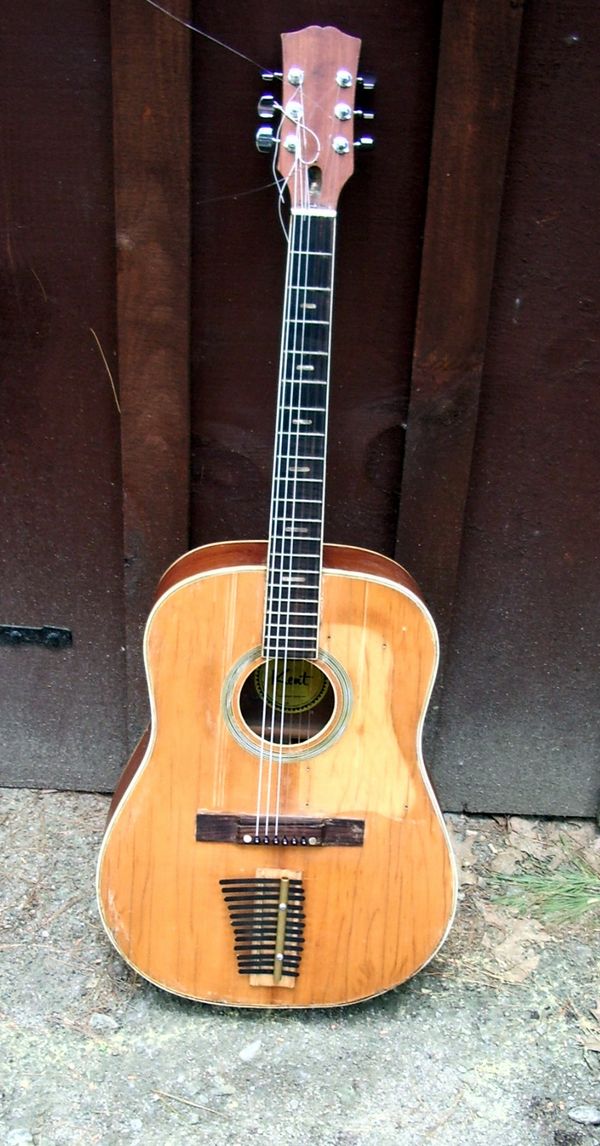 Mbira Mounted to Guitar