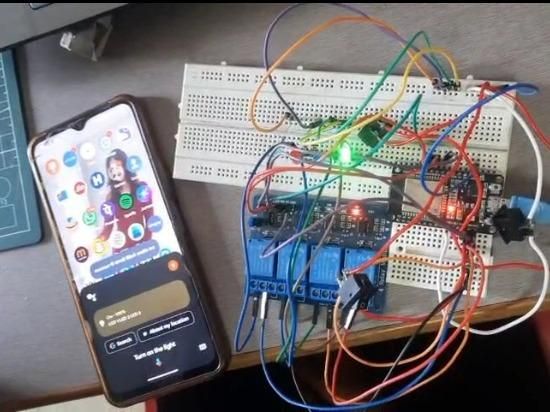 SMART HOME AUTOMATION USING ESP32 WITH GOOGLE ASSISTANCE : 8 Steps ...