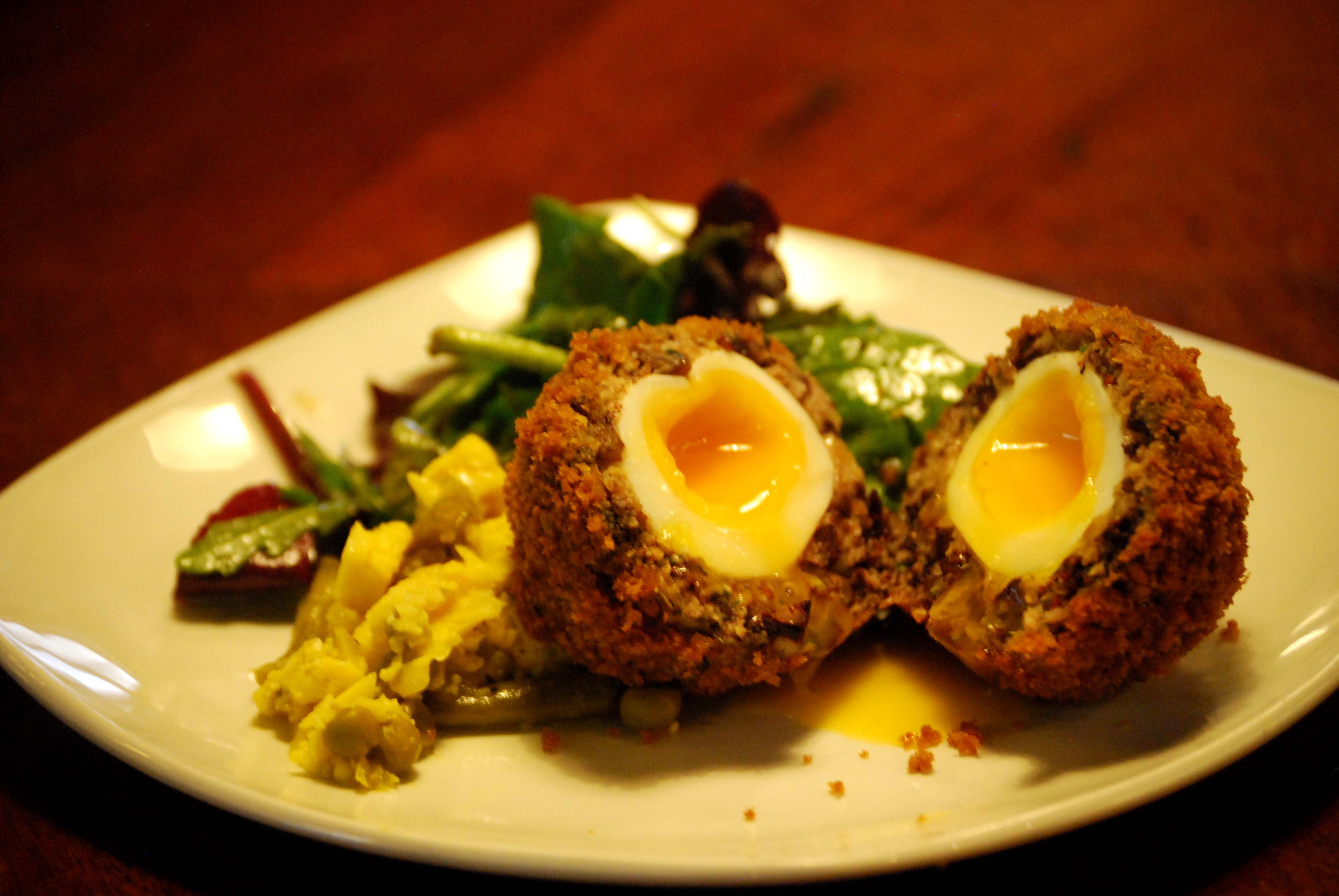 Chirizo and blackpudding scotch egg