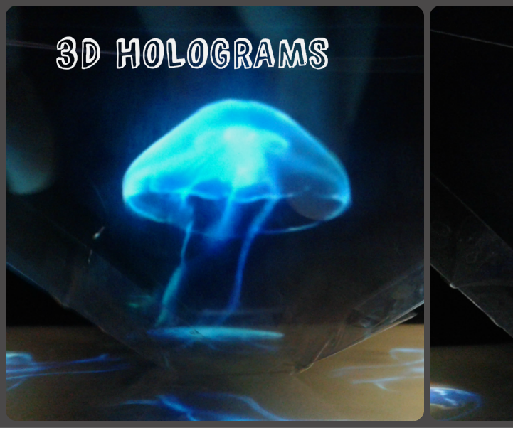 3D HOLOGRAMS PYRAMID-for Smartphones, Tablets and Laptops