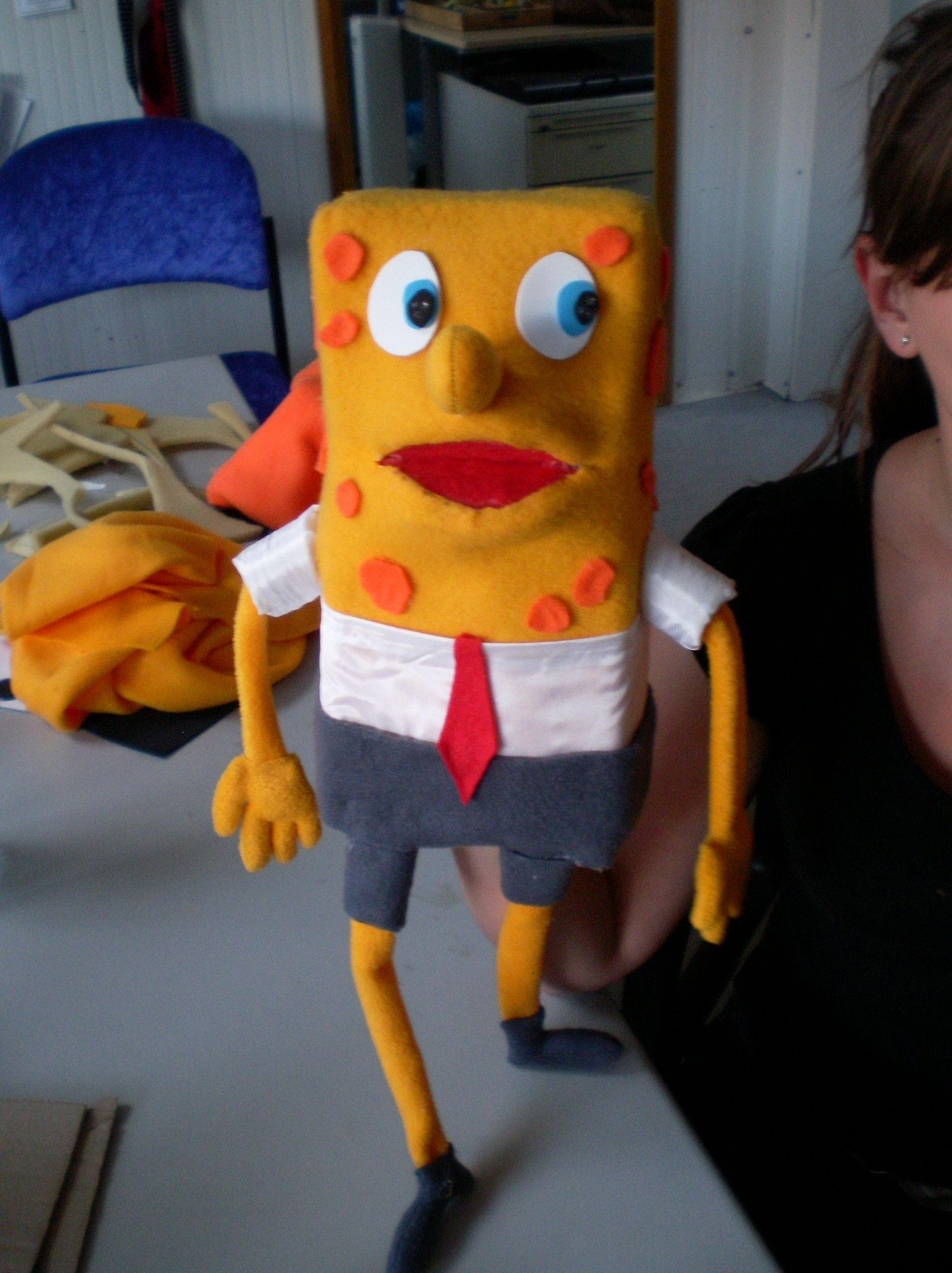 Spongebob Squarepants Hand Puppet 10 Steps (with Pictures