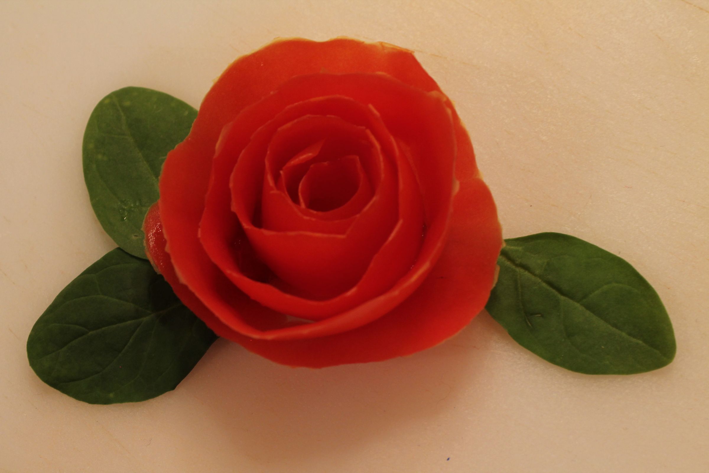 How to Make a Tomato Rose