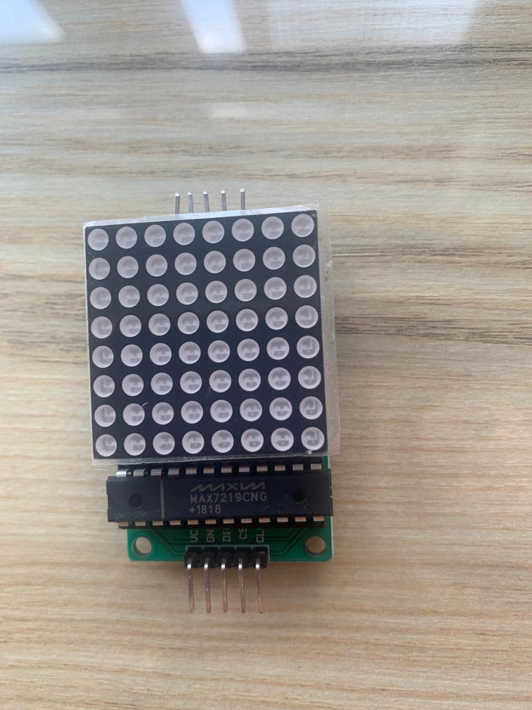 Arduino 8x8 LED Matrix With Button : 5 Steps - Instructables