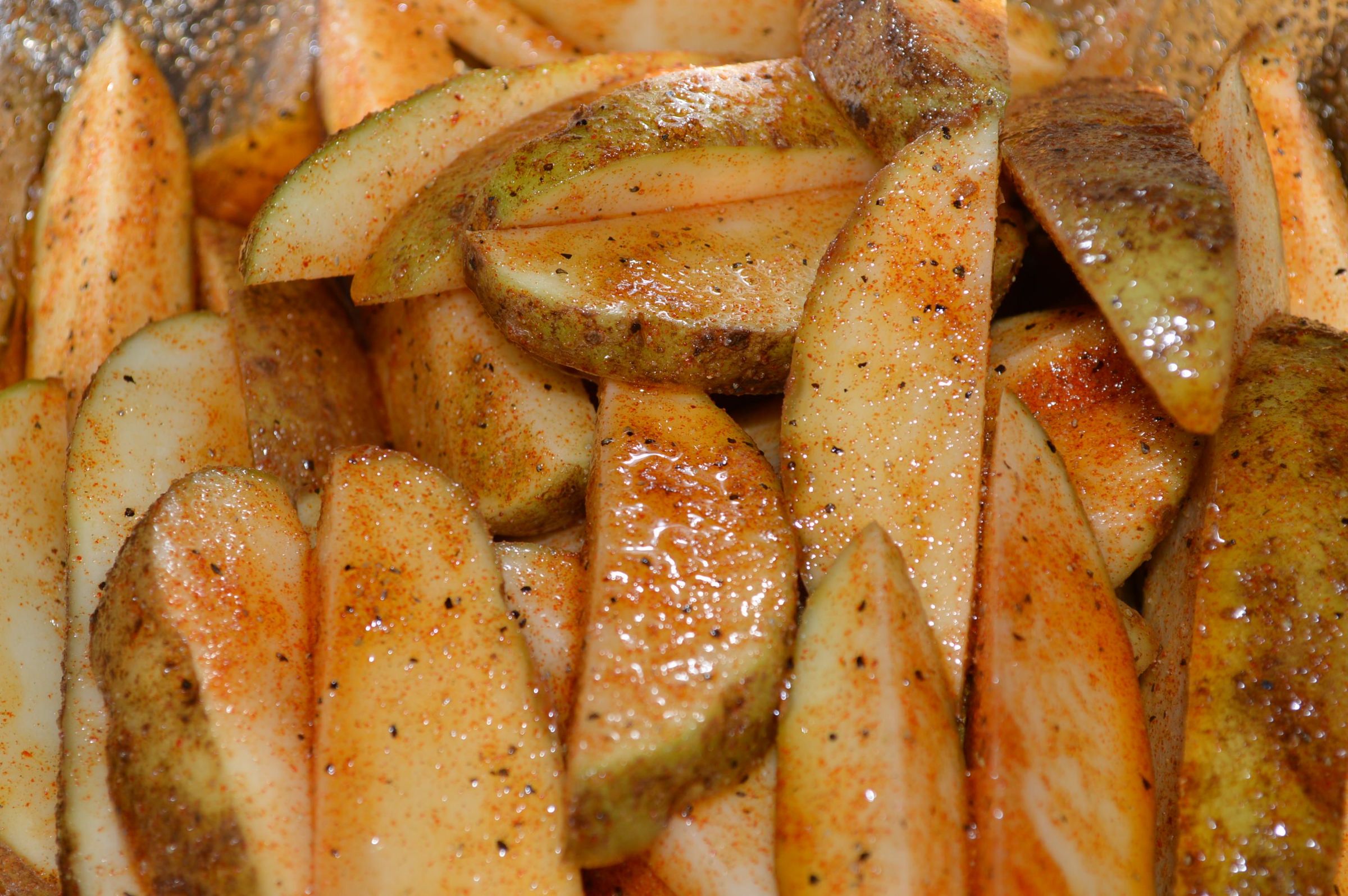 No Fry French Fried JoJo Potato's Done on the Grill 5 Steps