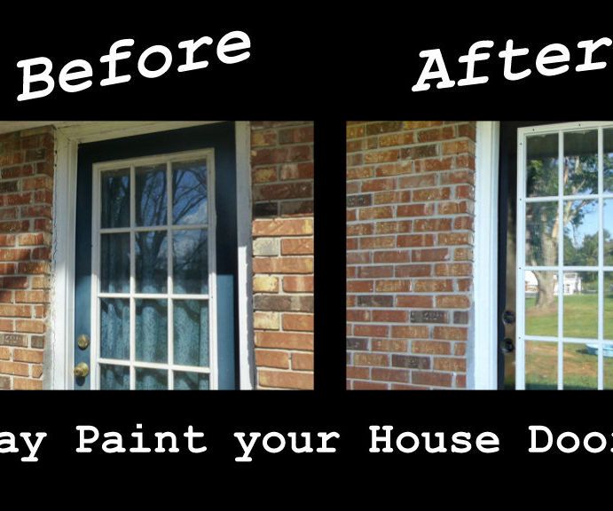 Spray Paint a House Door for Under 10 Bucks