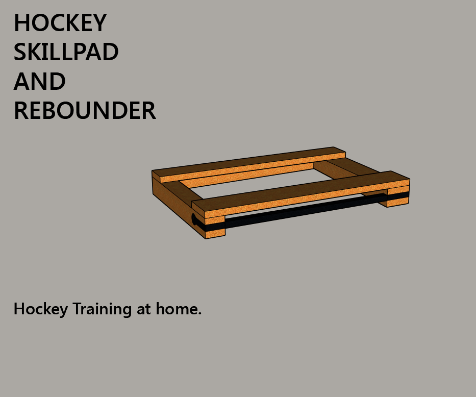 Hockey Skill Pad and Pass/Rebounder 