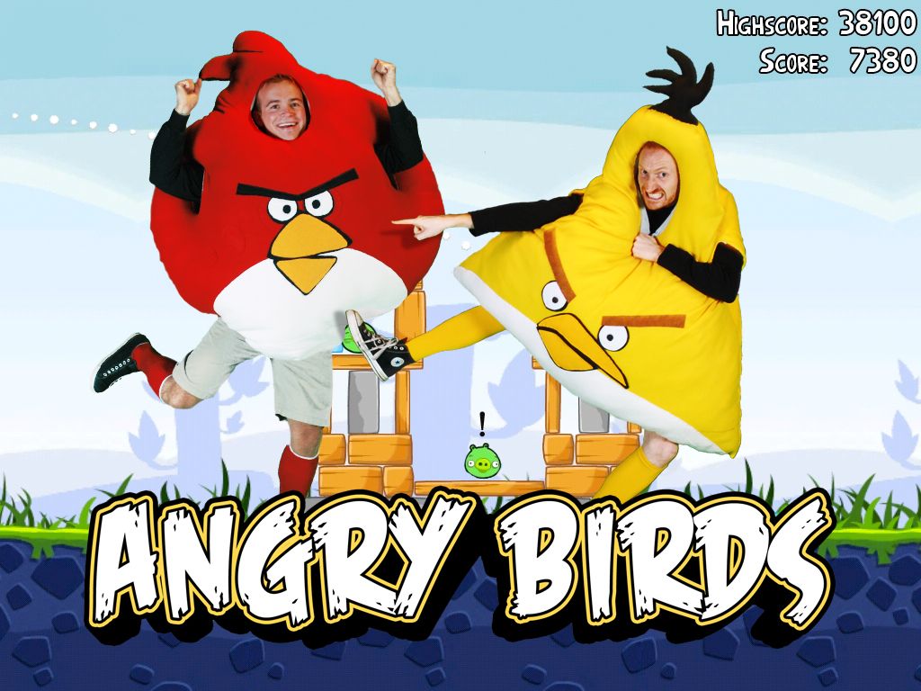 Homemade Angry Birds Halloween Costumes!