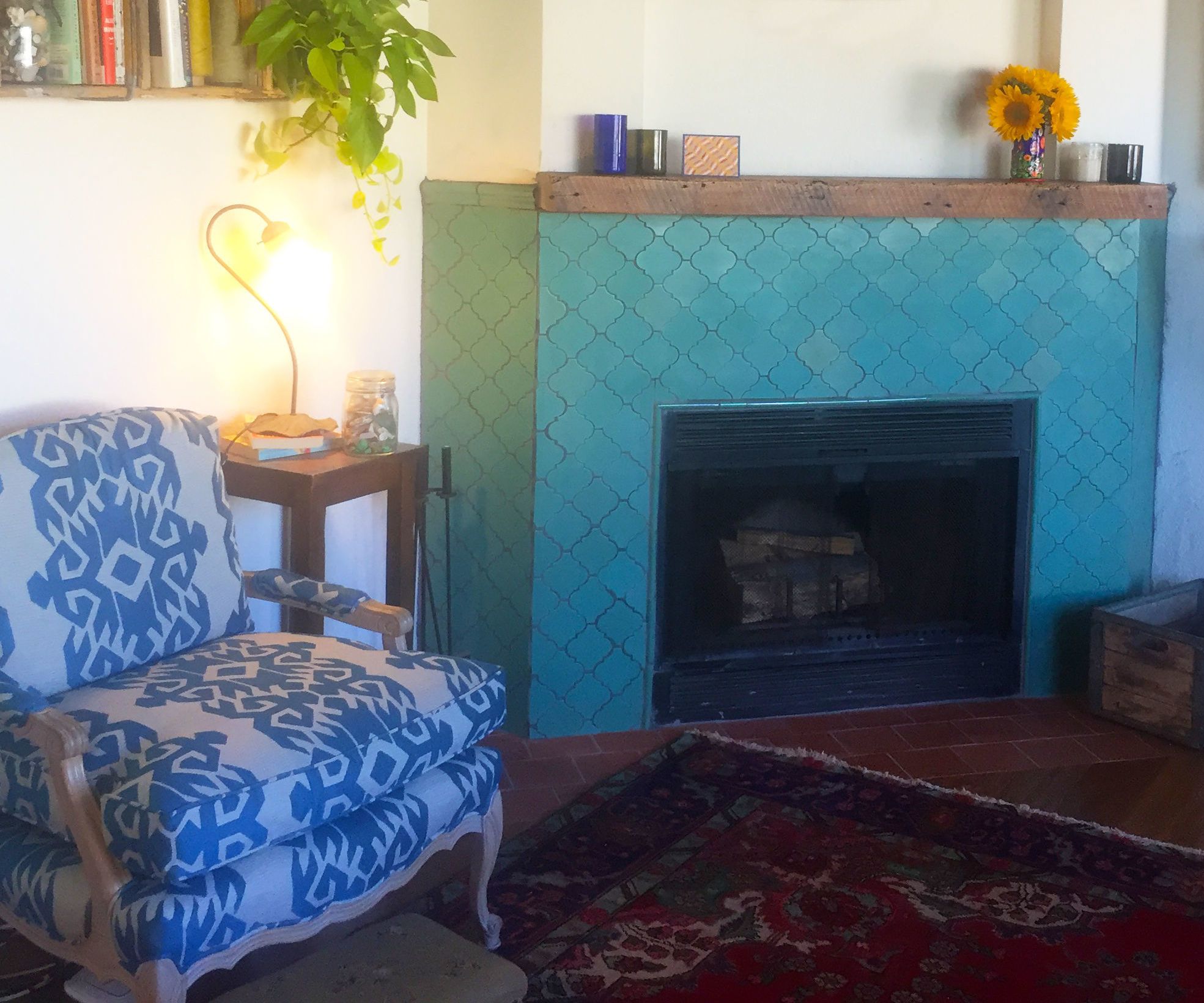 How to Tile a Fireplace