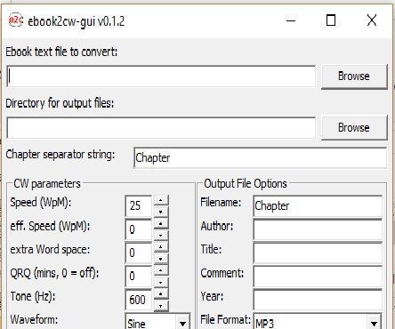 Convert Bible Text File to Morse Code MP3 File