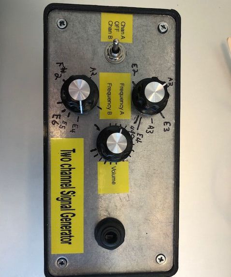 Two Channel Signal Generator for Guitar
