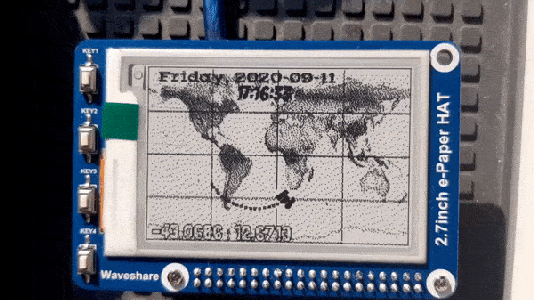 E-Ink: Moon / ISS / People in Space ...