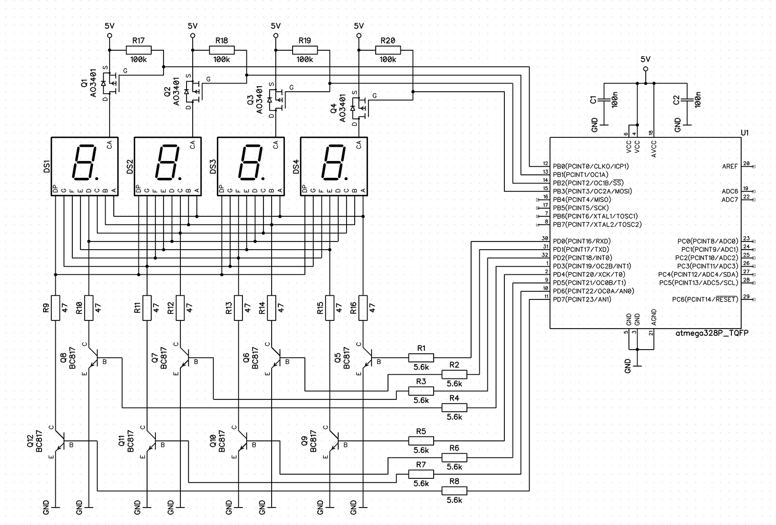 Practical Guide to LEDs 4 - Matrix & Multiplexing : 6 Steps (with ...