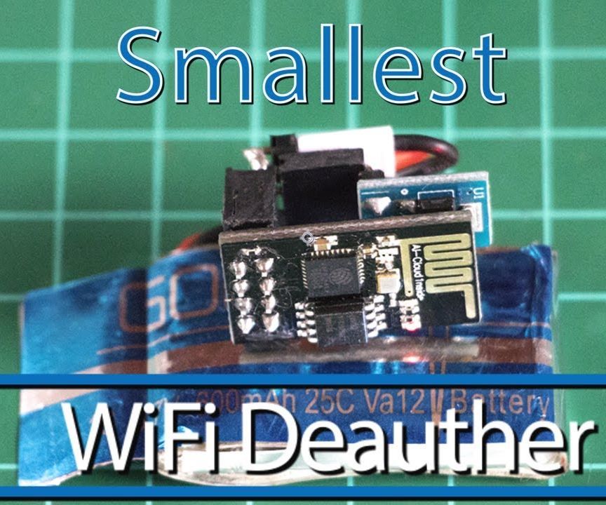 Smallest WiFi Deauther