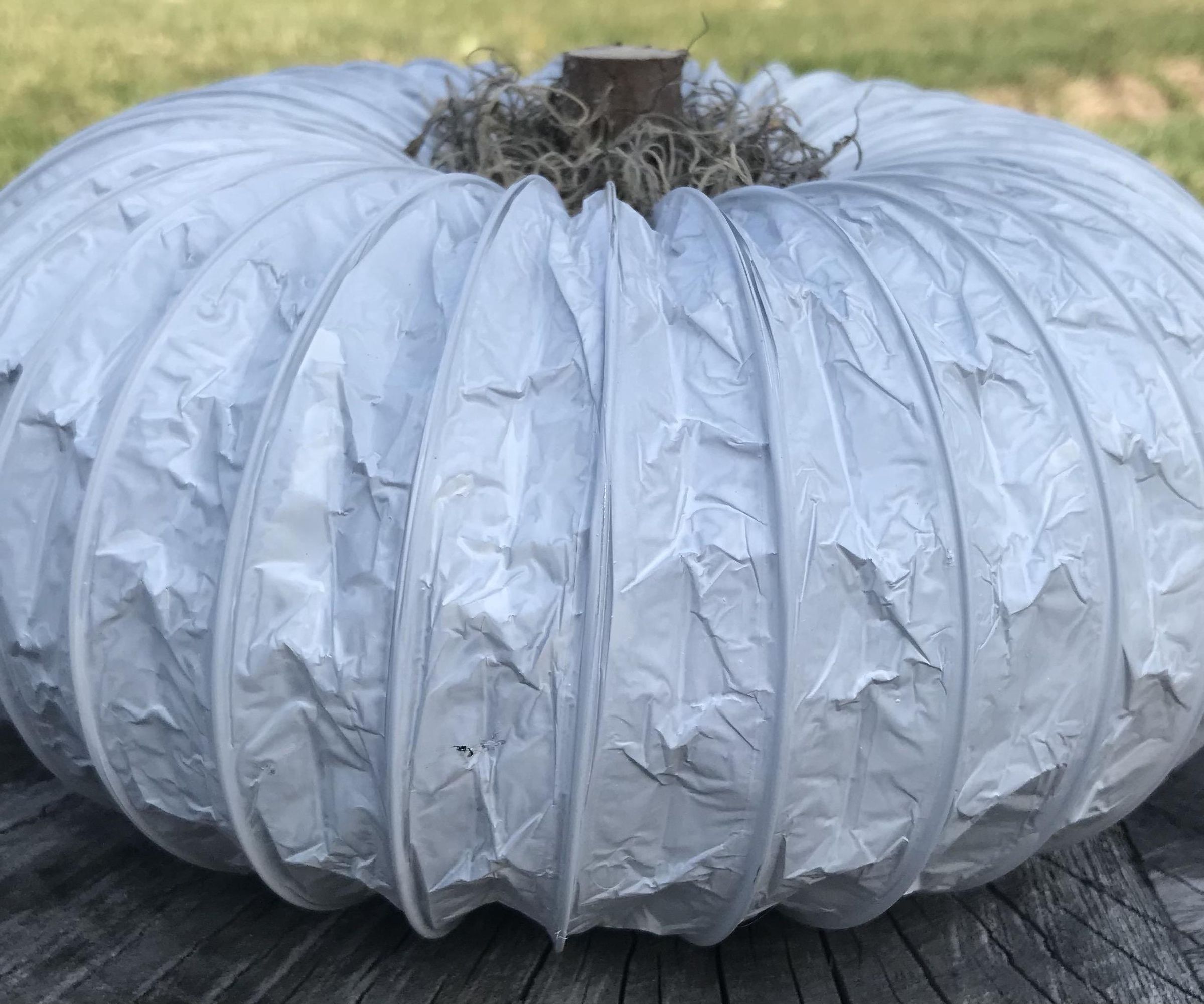 Dryer Vent Pumpkin Decoration