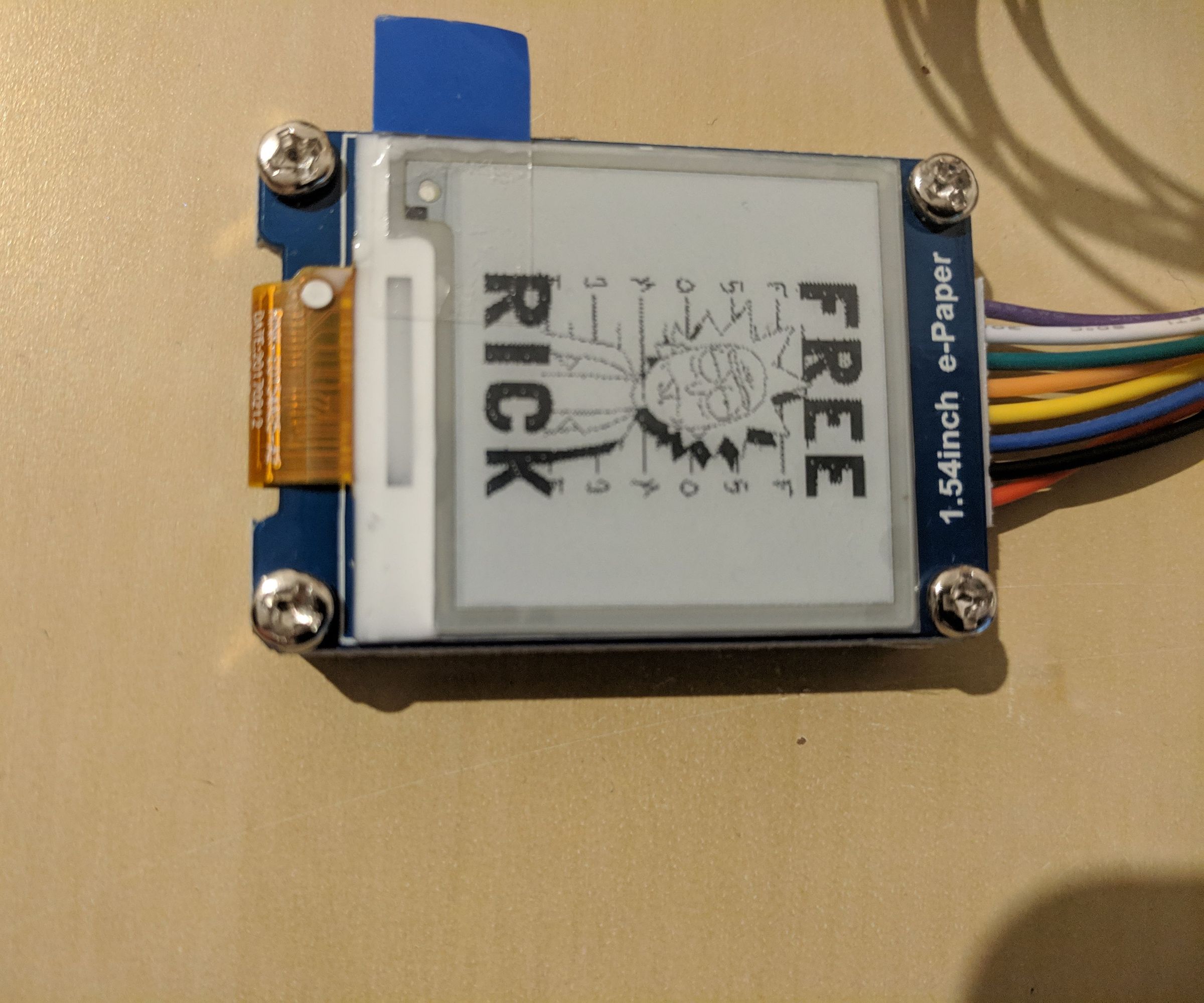 Waveshare EPaper 1.54 Raspberry Pi 