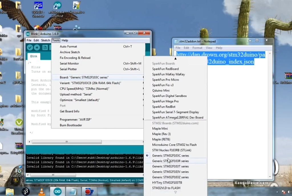 Install STM32 Boards in Arduino IDE