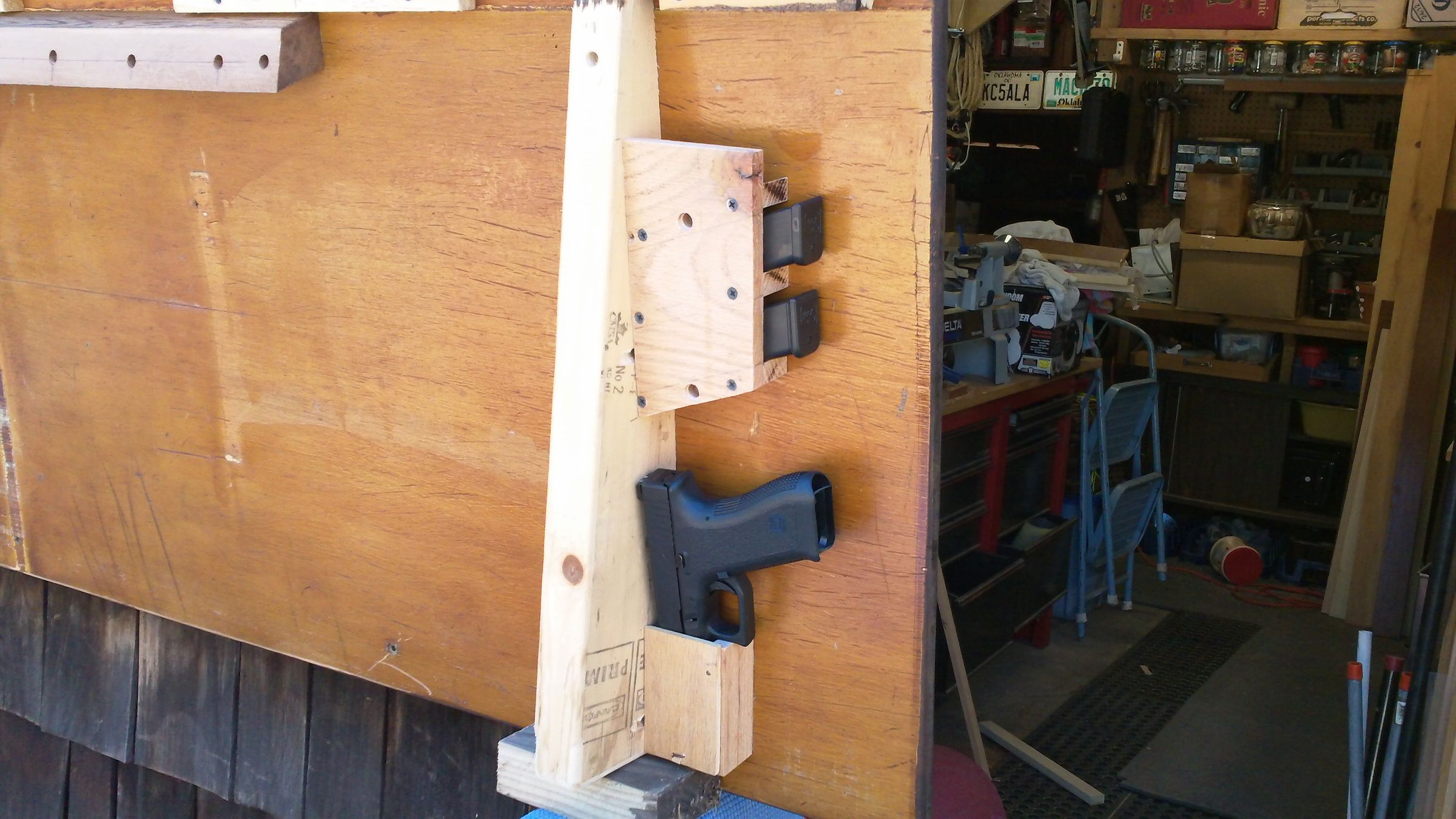 Conceal Pistol on Headboard