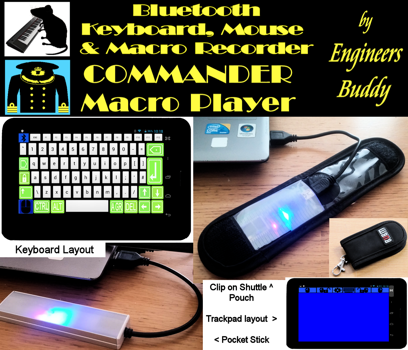 Engineers Buddy Bluetooth Kbd and Mouse. 3 Steps Instructables
