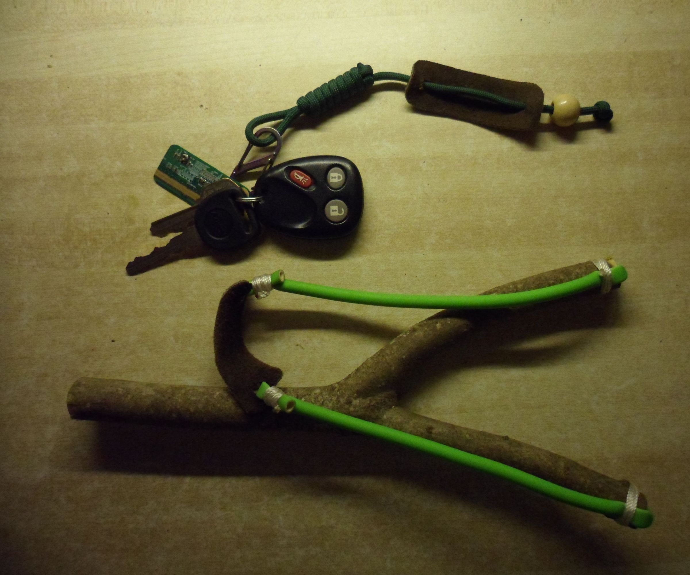 Slingshot From Paracord Keychain