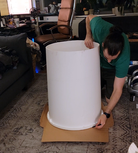 Setting Up the Cardboard Cup Top