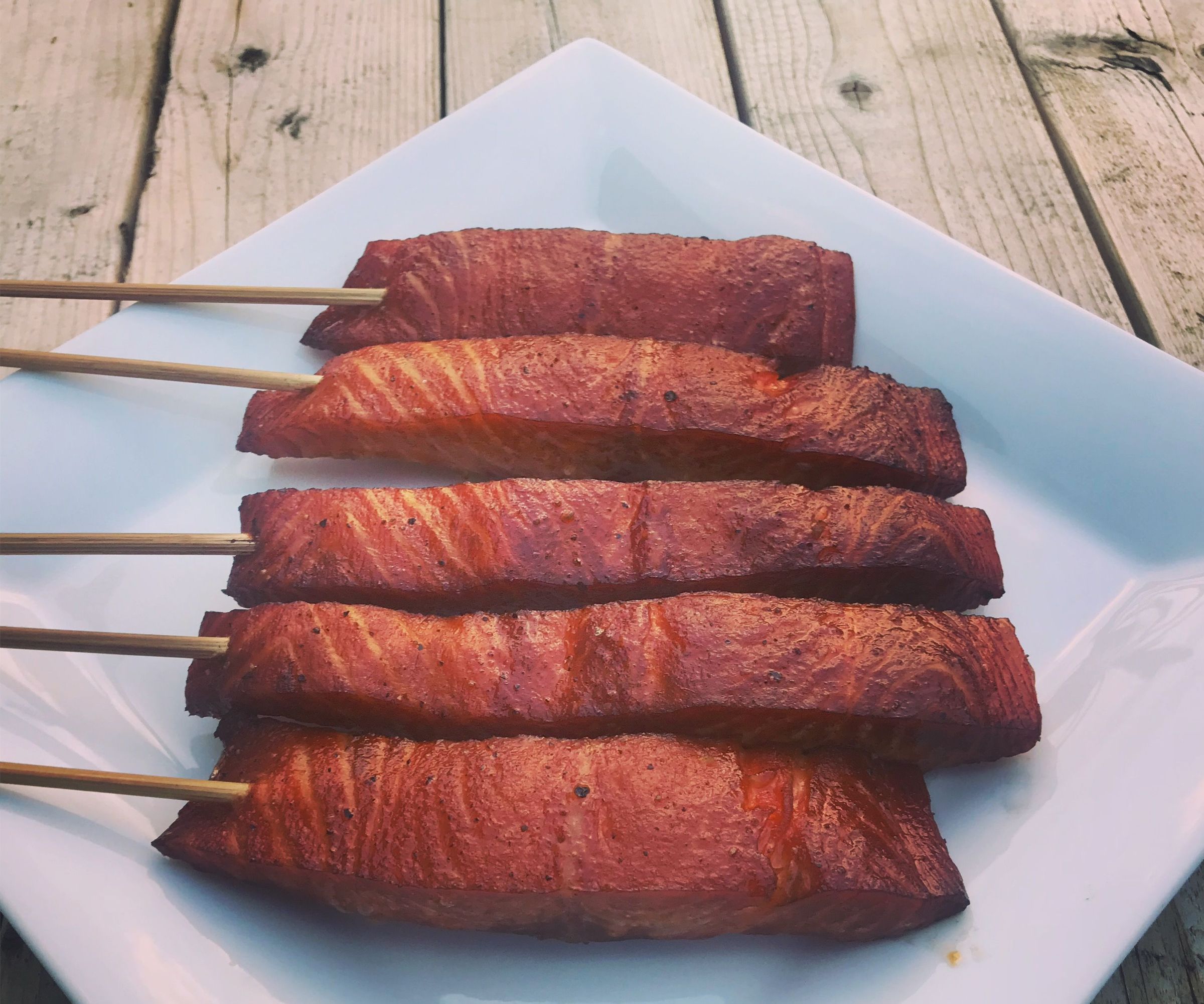 Smoked Salmon on a Stick