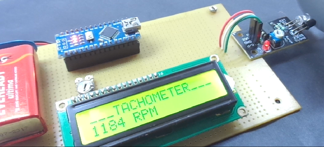 How to Make Arduino Based Digital Tachometer Simple DIY Tutorial : 5 ... Circuit Diagram