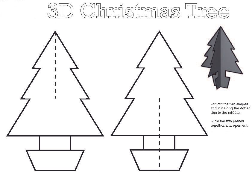 Christmas Decoration : How to Make 3D Christmas Tree : 4 Steps ...