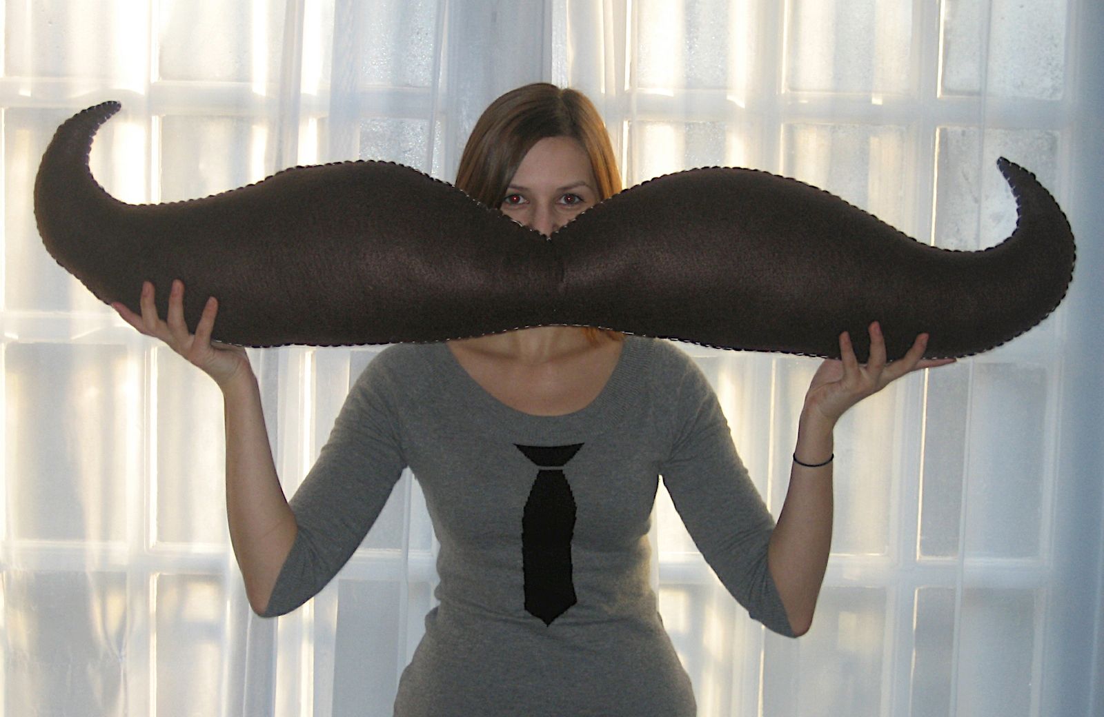 Handsew a Giant Stuffed Moustache!