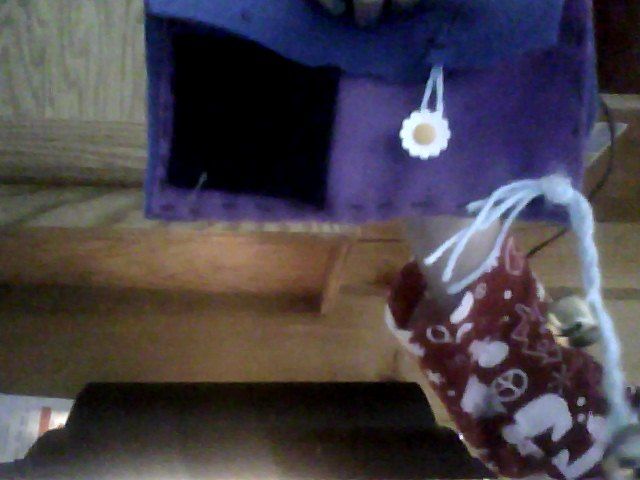 Felt Clutch With Yarn Tassles