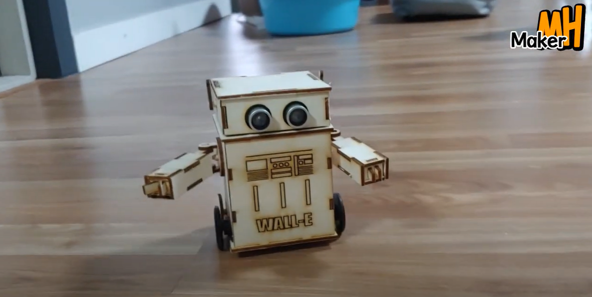 Making a Self-driving Robot. WALL-E. Coding Robot.Ultrasonic Sensor. Laser Cutter.