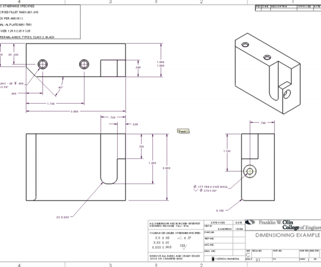 How to Make a Dimensioned Drawing