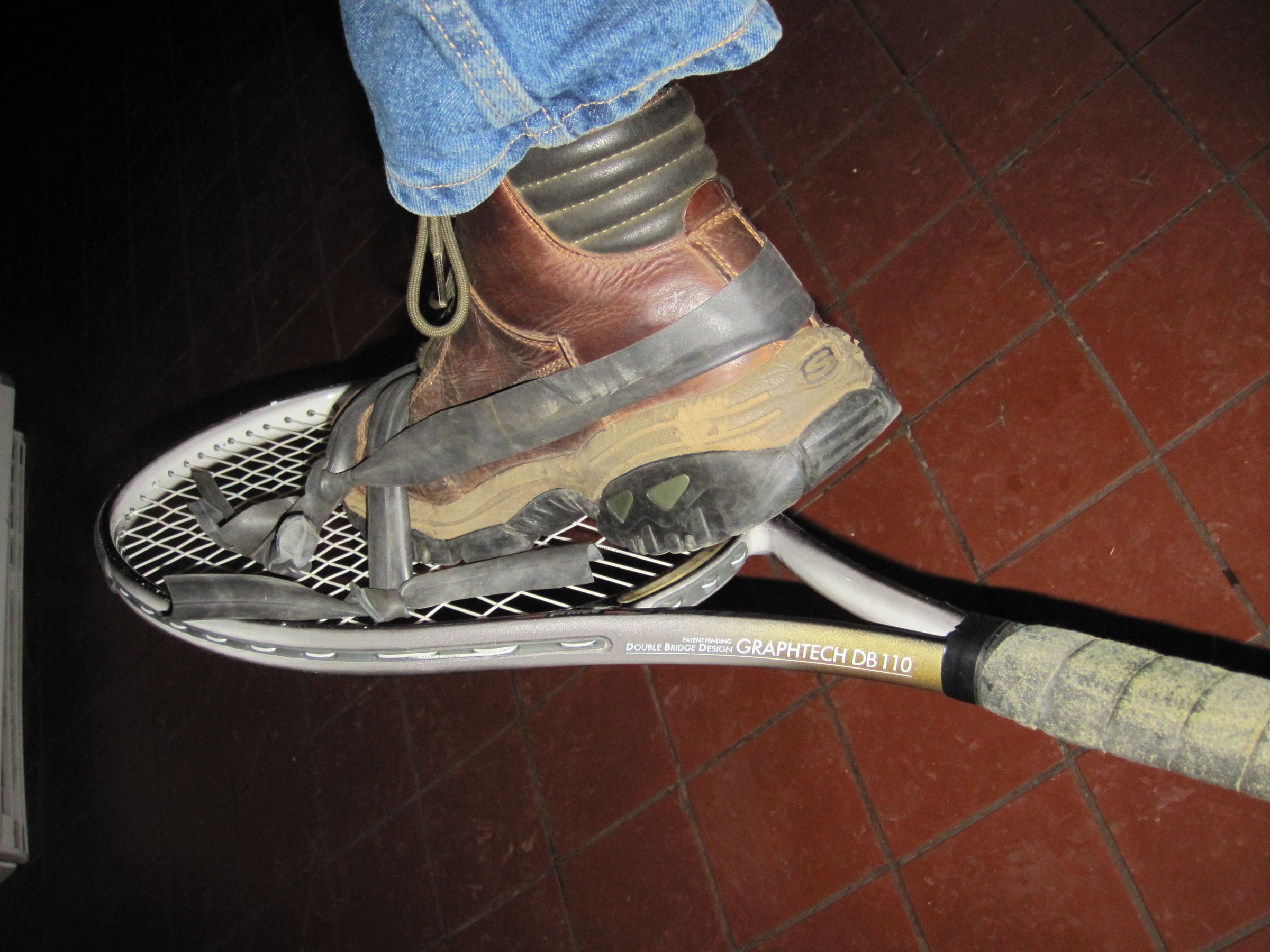 Snow Shoes From 2 Tennis Rackets and Bicycle Inner Tubes - Instructables