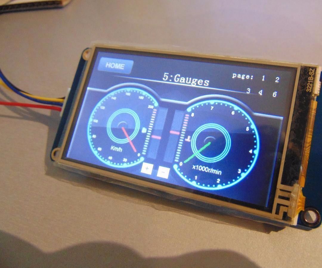 Nextion/ Pulsador Con Enclave