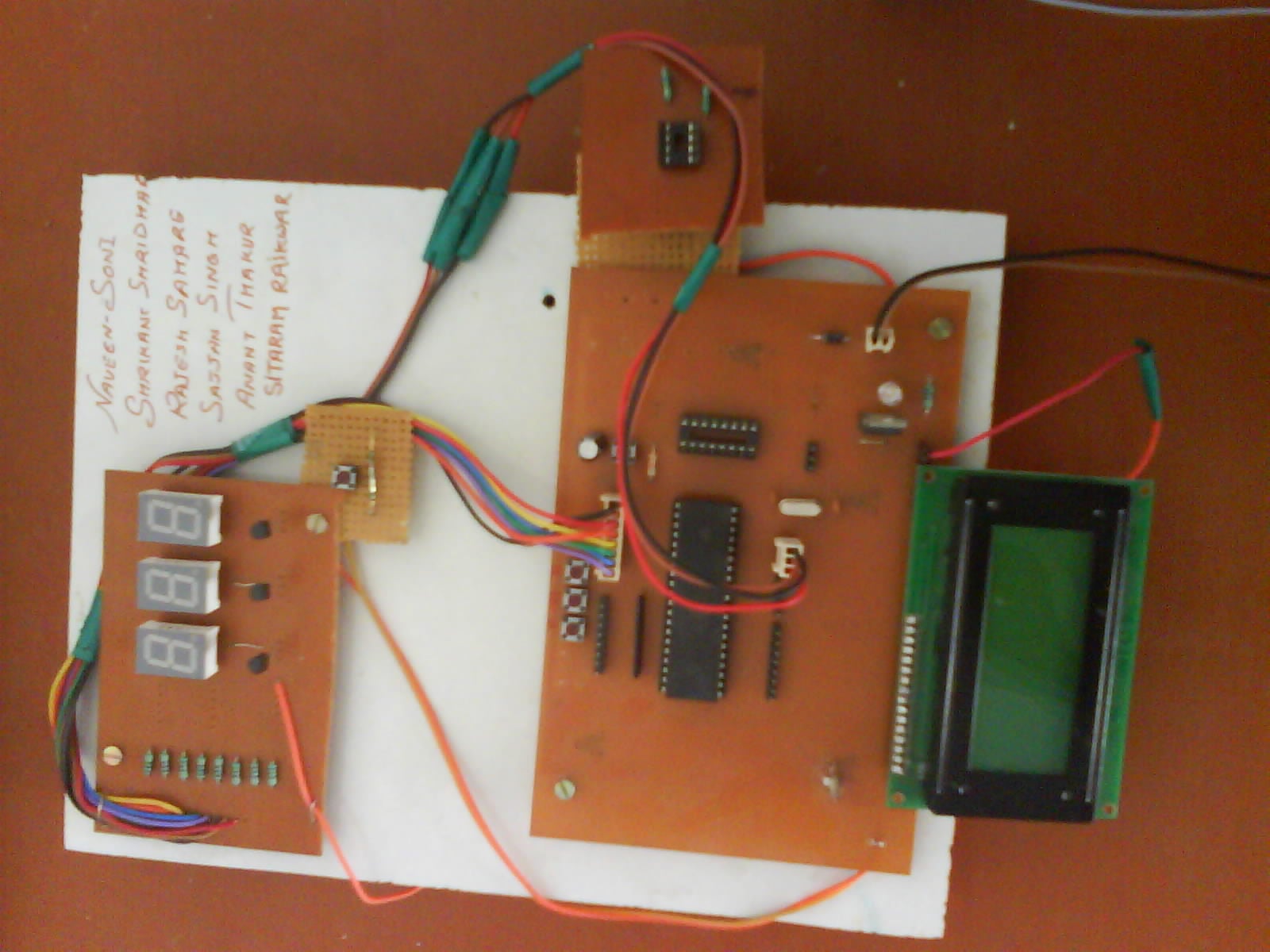 Digital Taxi Fare Meter Circuit Diagram