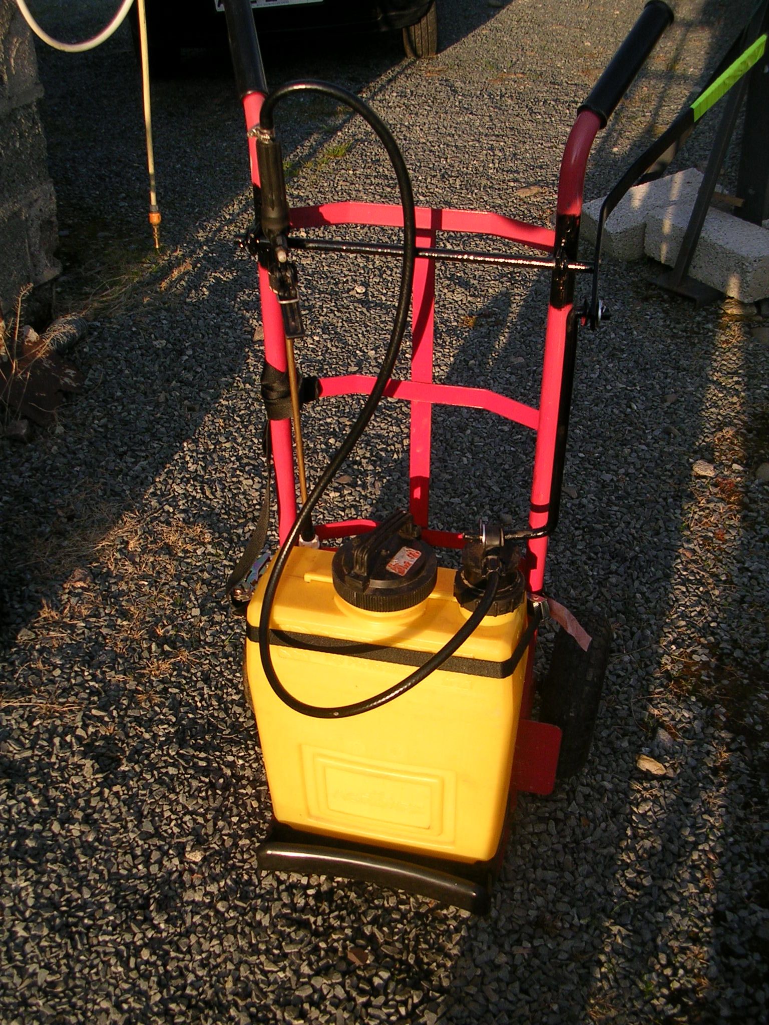 Sack Truck Knapsack Sprayer Back Saver Mod