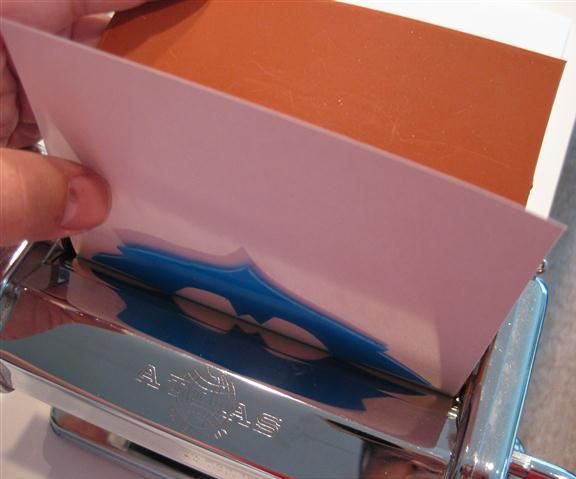 Pasta Machine With Plastic Plate Embossing 